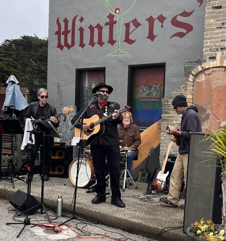 Jamming at Winter's Tavern, Pacifica, CA-Summer of 2023