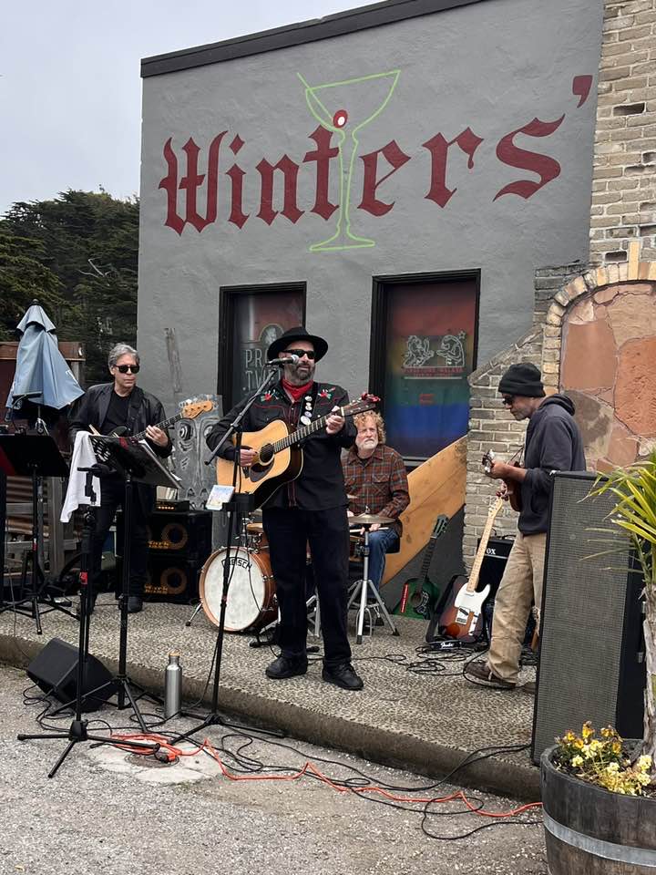 Jamming at Winter's Tavern, Pacifica, CA-Summer of 2023