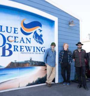 VCB getting ready for their gig at Blue Ocean Brewing in Half Moon Bay, May 31, 2024